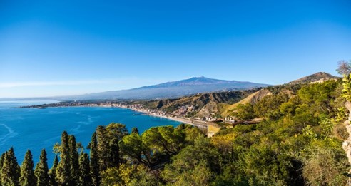 An incredible view of Catania Coast